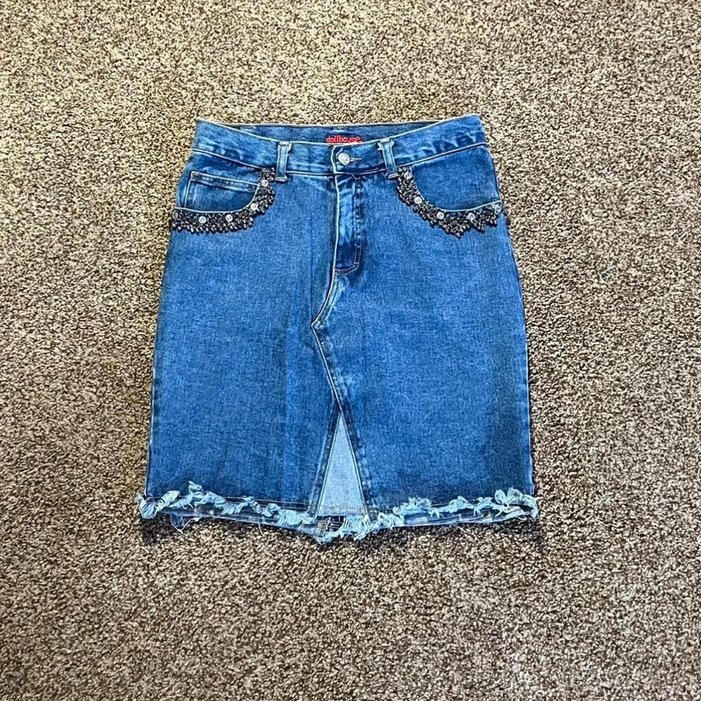 Vintage dollhouse denim skirt